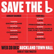 SAVE THE b! Set Times
